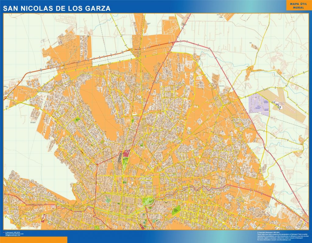 Carte San Nicolas de Los Garza Mexique